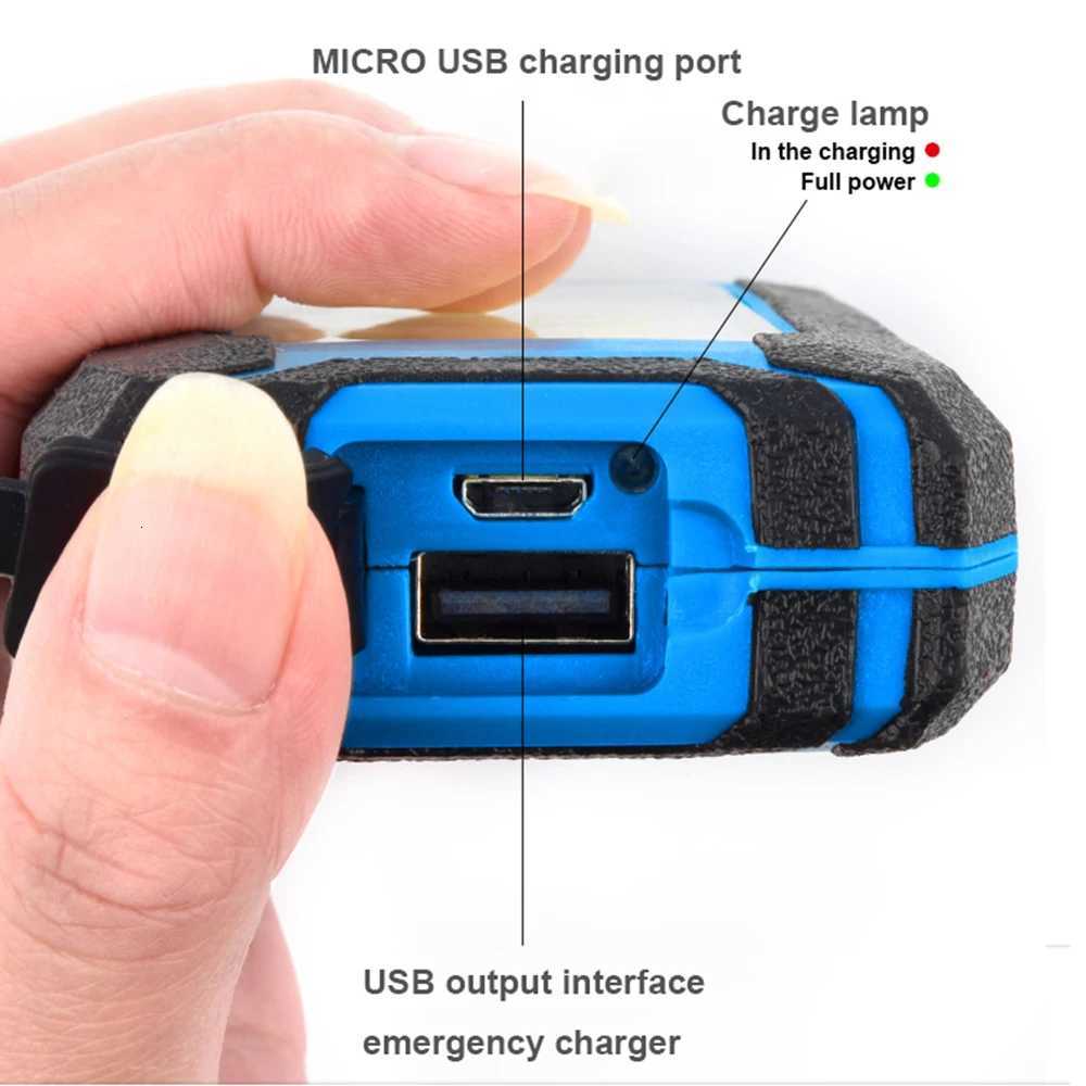 COB multi-function work light LED strong light lighting charging treasure car repair emergency outdoor camping 10000MAH capacity M251115