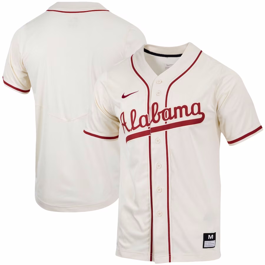 Custom Alabama Crimson Tide Baseball Jersey Stitched