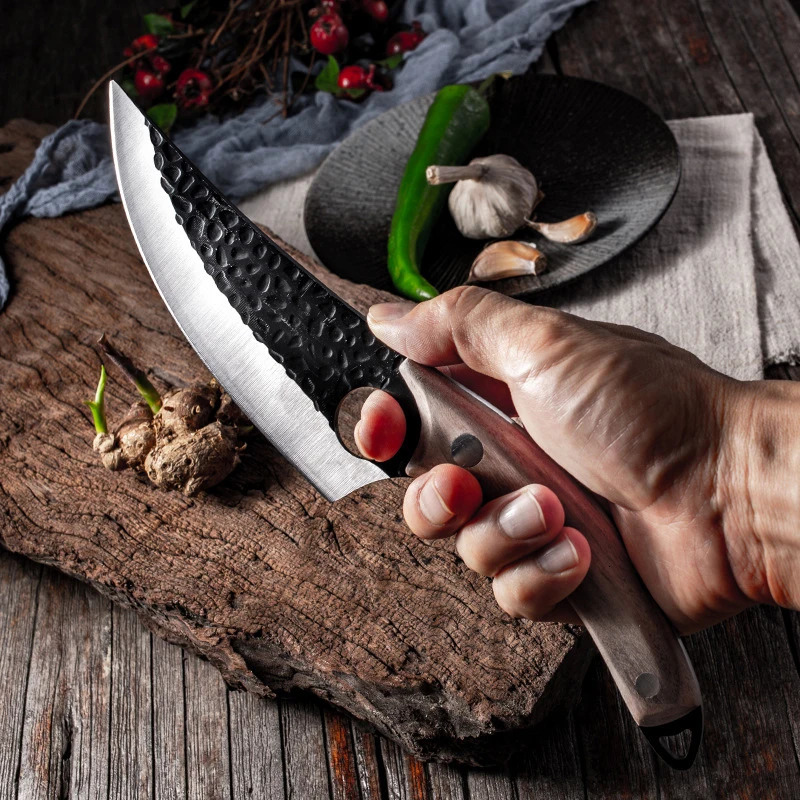 6 inch Boning Knife Handmade Forged Cleaver Chef Knives Butcher Kitchen Knife Full Tang Handle Fishing Knife Gift Knife Cover 250410