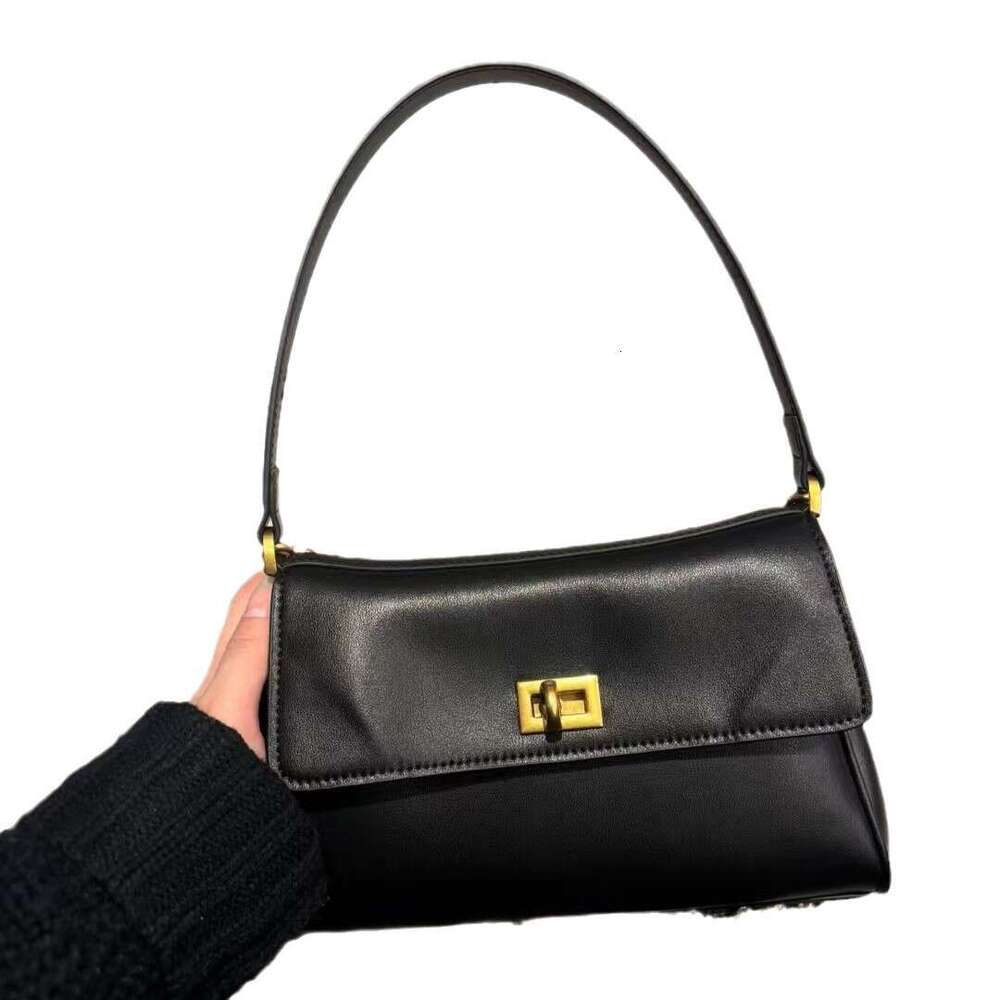 Mm Women's Bags Women's Leather High-End Sense Niche Chain Underarm Women's Commuting New Single Shoulder Crossbody Bag Fashionable And