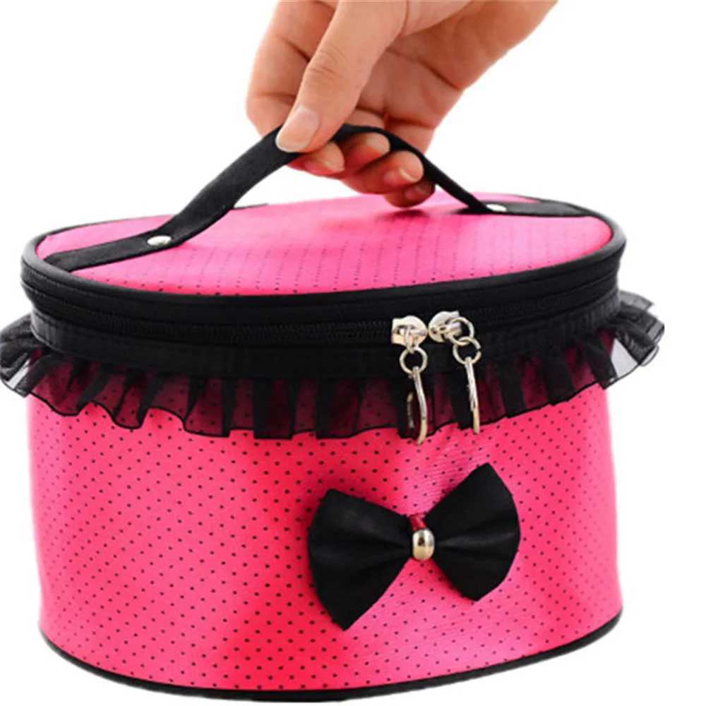 Compressible Makeup Bag Korean Versi with lace and Fiable Finishing Bag for Debris storage bagXJ250415