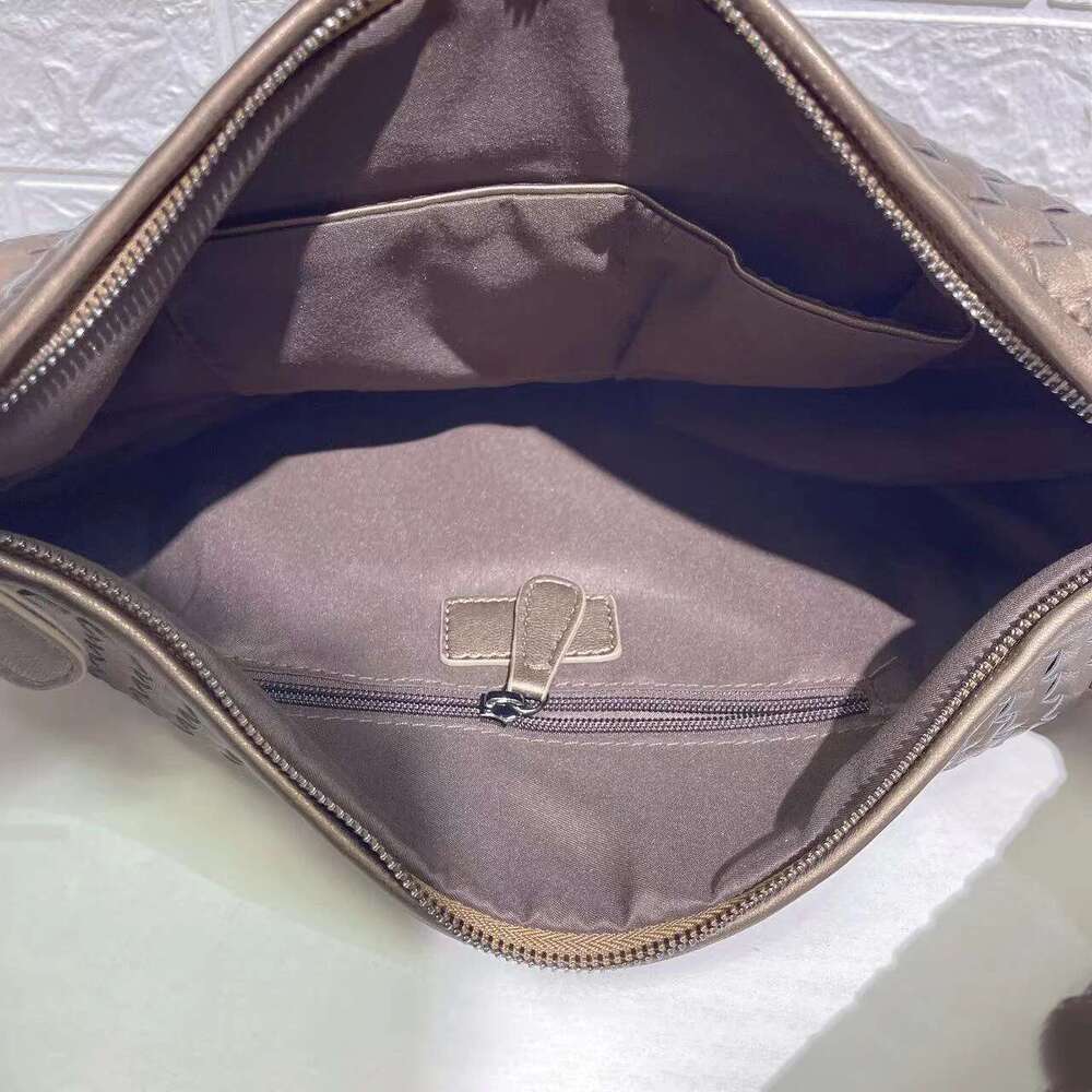 Designer Bag Large Capacity Vegan Leather Woven Women Slouchy Tote Top-Handle Hobo Purses Soft Shoulder Bag With Zipper