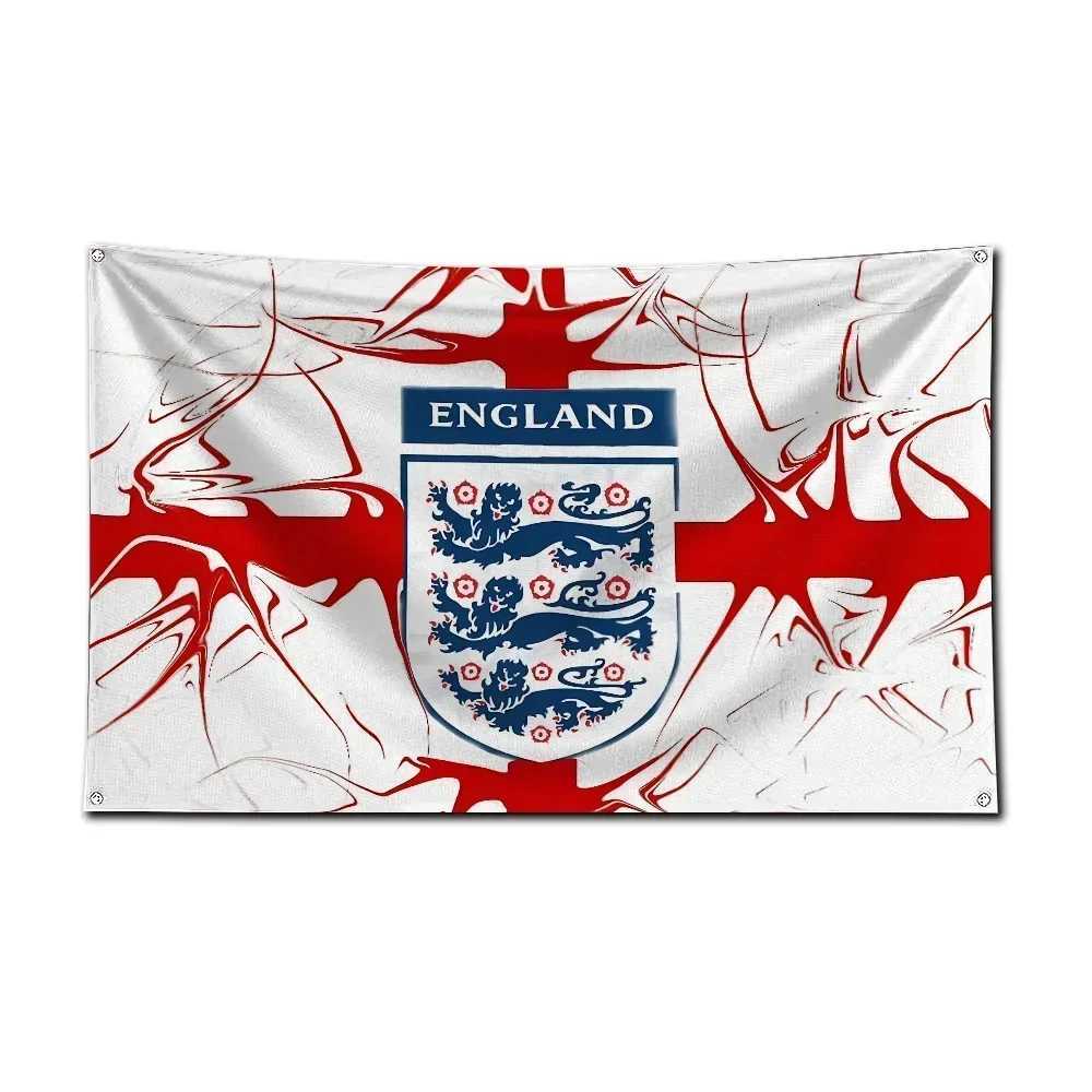 Ft England national football team flag polyester digital printing banner used for garage or outdoor decoration S25415