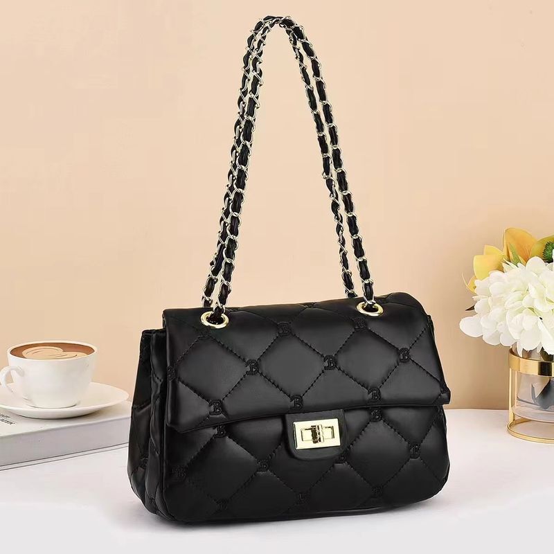 Textured Fashion Trend Dia Check Small Square Women's Hand Bill Shoulder Crossbody Bag Bags