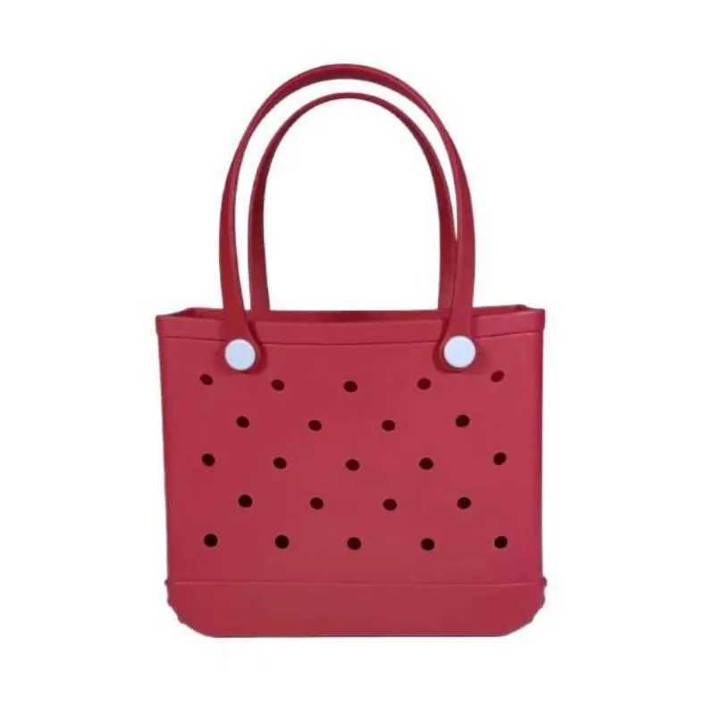 Zhongguobao Beach Bag EVA Rubber Waterproof Pool Shoulder Bag Picnic Womens Shopping Basket Handbag Jelly Bag W250415
