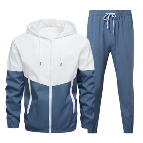 2 Mens Sweatsuits Piece Sports Jacket Tracksuit Sets Casual Pants Jogging Suits