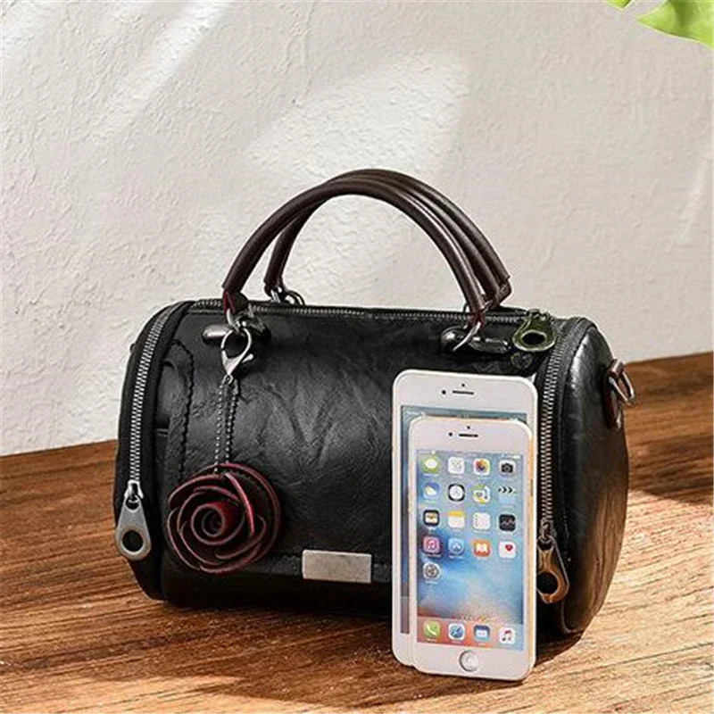 Womens cross bag pillow bag large capacity fashionable shoulder bag retro full matching womens cross bag 250410