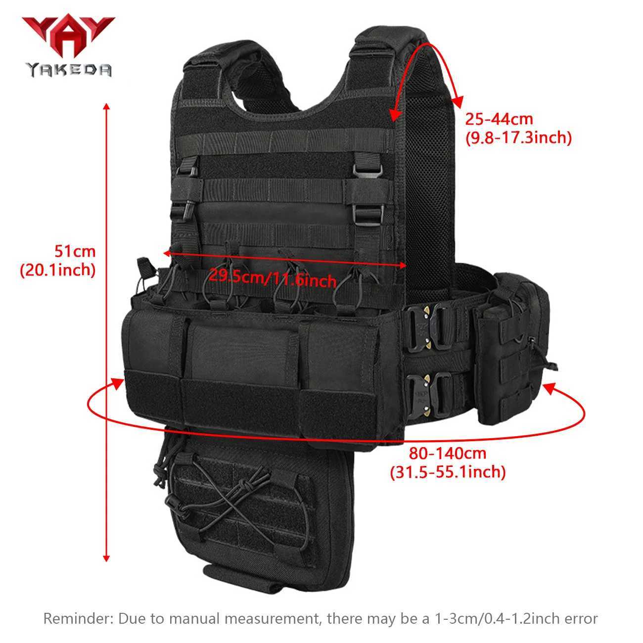 YAKEDA Multi-functional Training Vest Moller System Metal Easy to Wear and Remove Outdoor Training Vest XJ251114