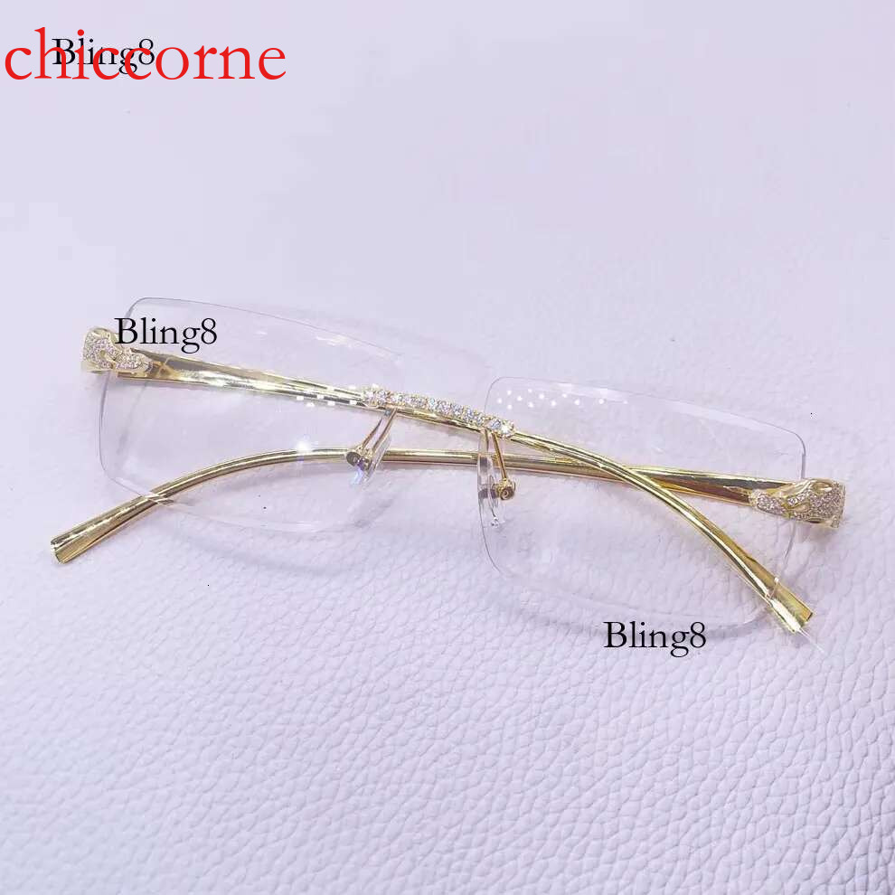 Custom Pass Tester VVS Moissanite Iced Out Dia Lens Colored Letter Sunglasses Eyewear Glasses Jewelry for Men Women