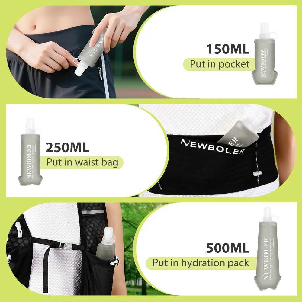 EWBOLER 150/250/500 Outdoor Collapsible Silicone Bite Size Water Bottle Running Camping Hiking Travel Convenient Water BottleW251114