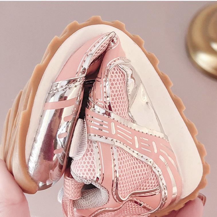 2025 new hot Free shipping designer running shoes for children summer new outdoor Black Pink Silver designer Kid's Shoes Size 23-36