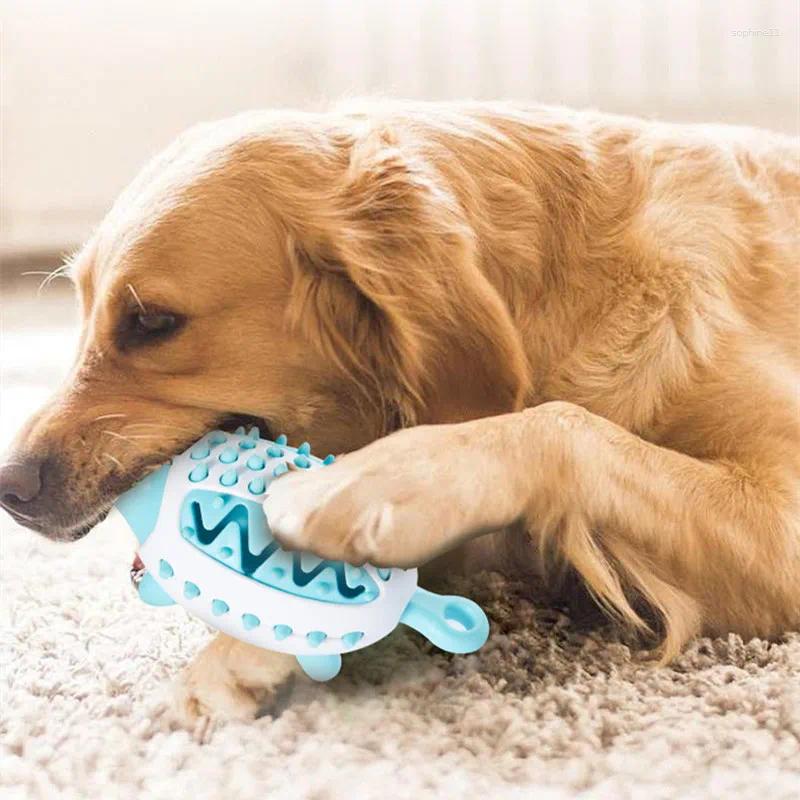 Update Pet Leakage Toy Cat And Dog Bite Training Grinding Teeth Resistance Cleaning Ball Puzzle Interactive Feeding