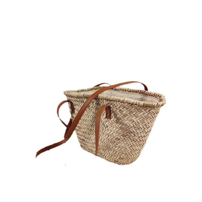 Handmade Beach Bag Grass Ins Style Woven Large Capacity Hand Carried Diagonal Cross Vacation Beach Bag Kq2