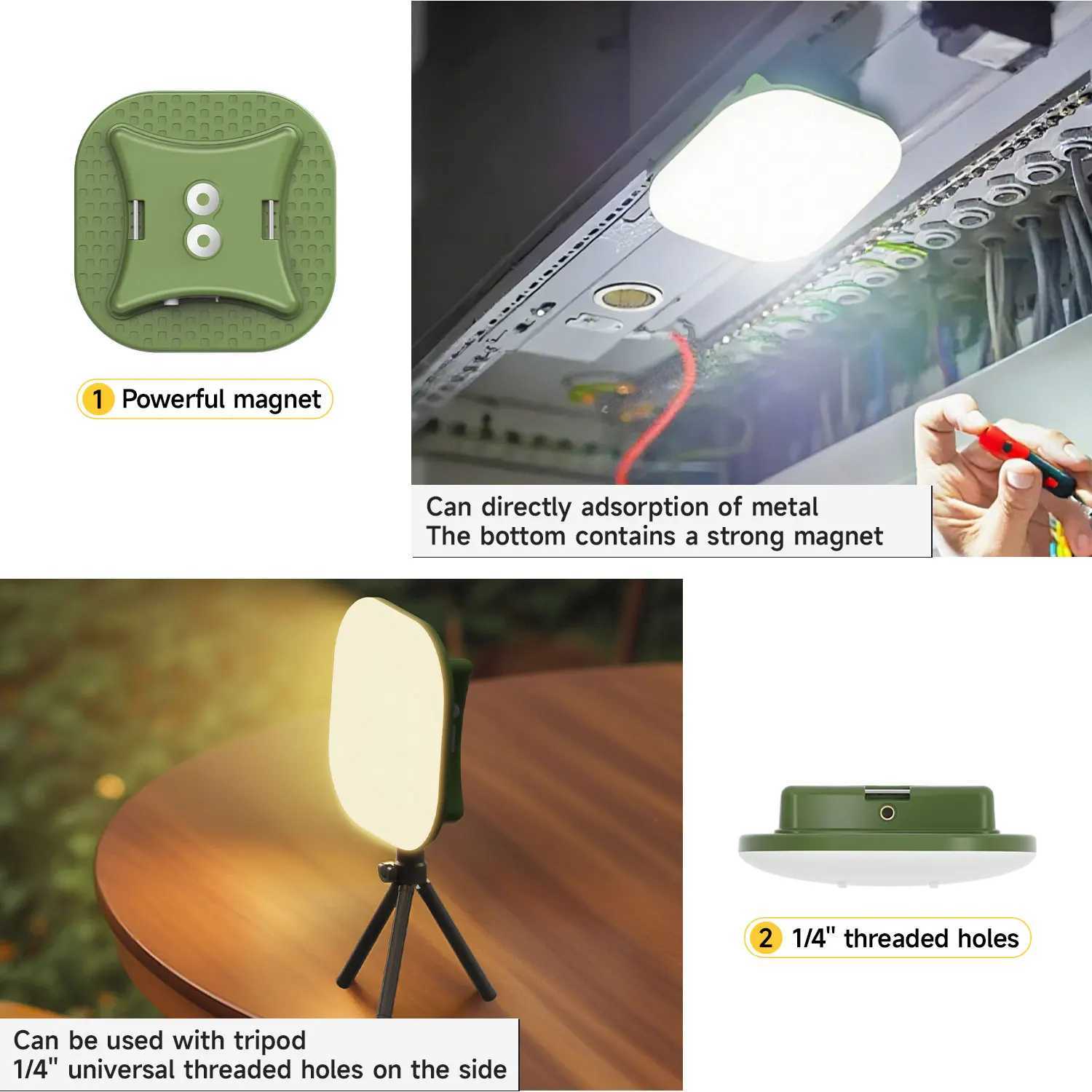 MOSLIGHTING Outdoor Camping Lantern Portable PD QC 30 Fast Charging LED Searchlight Tent Flashlight Outage Emergency Work Light M251115