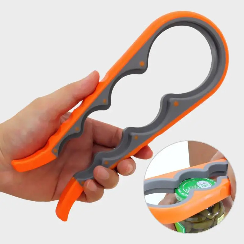 Multi Purpose Opener Handy Screw Cap Jar Openers 4 in 1 Lid Quick Opener Bottle Lid Easy Grip Bottle Kitchen Supply 250414