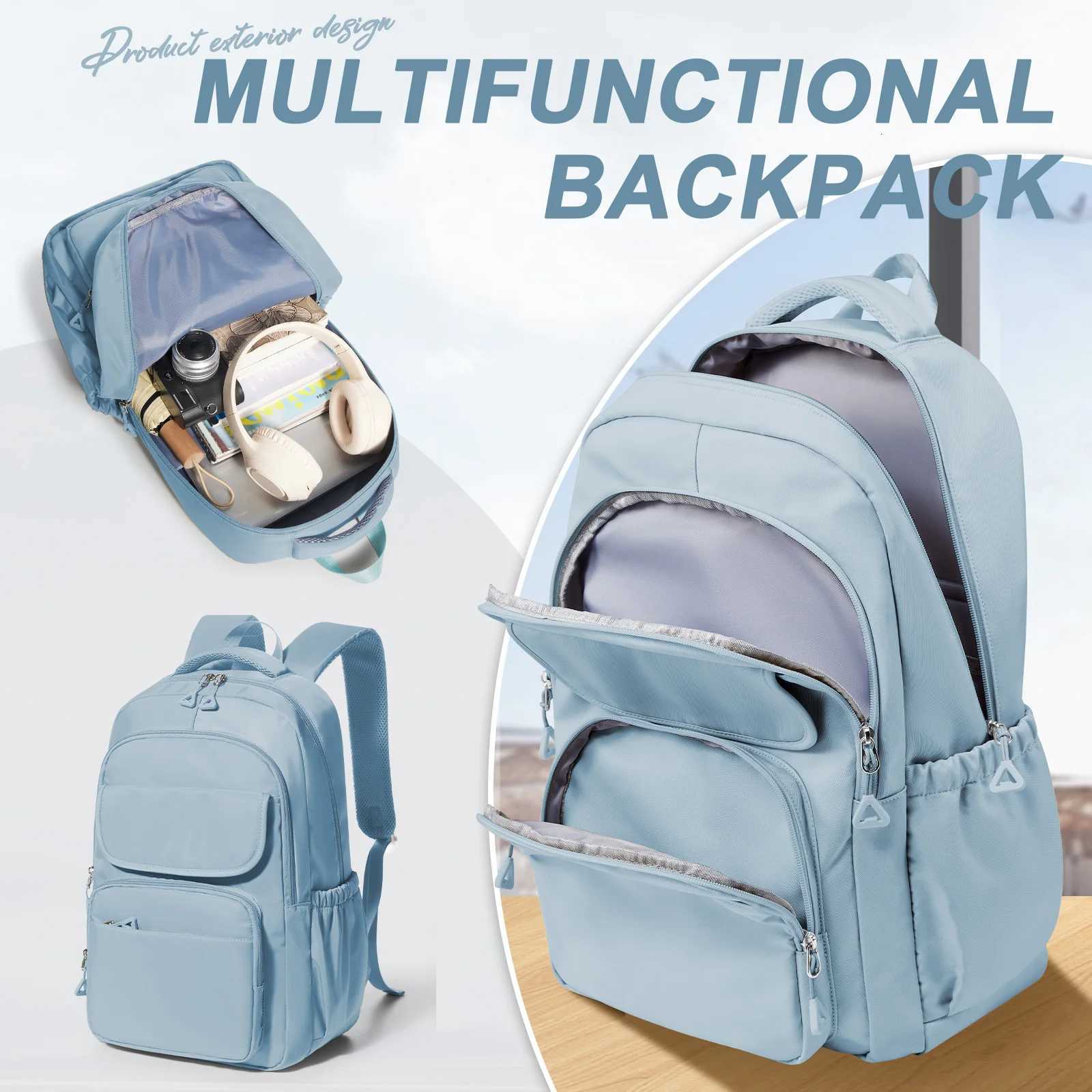 Female Fashion Schoolbag Waterproof Large Capacity School Bookbag Teens High School Girl Boys Casual Daypack Bag Travel BackpackW251114