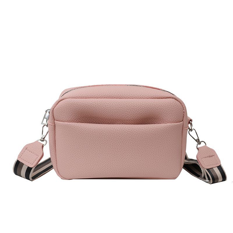 Trendy New Cross-Border Trade Solid Color PU Crossbody Women's Shoulder Small Square Bag