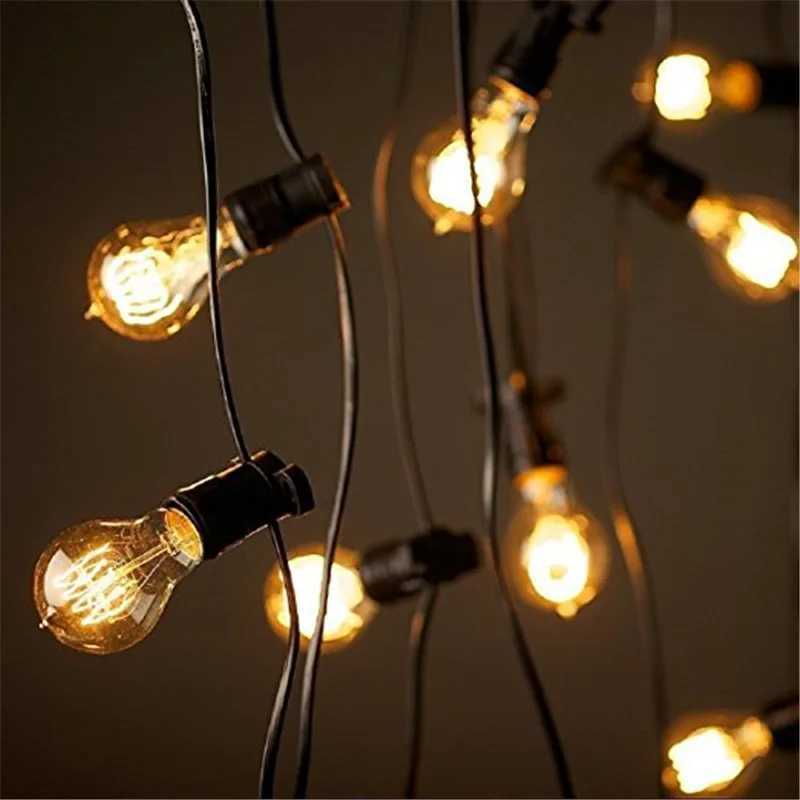 6pcs 4pcs Dimmable 60W Retro 40W E27 A60 Warm White Color A19 Incandescent Vintage Edison Light Bulb filament Light AC220-240V C251115