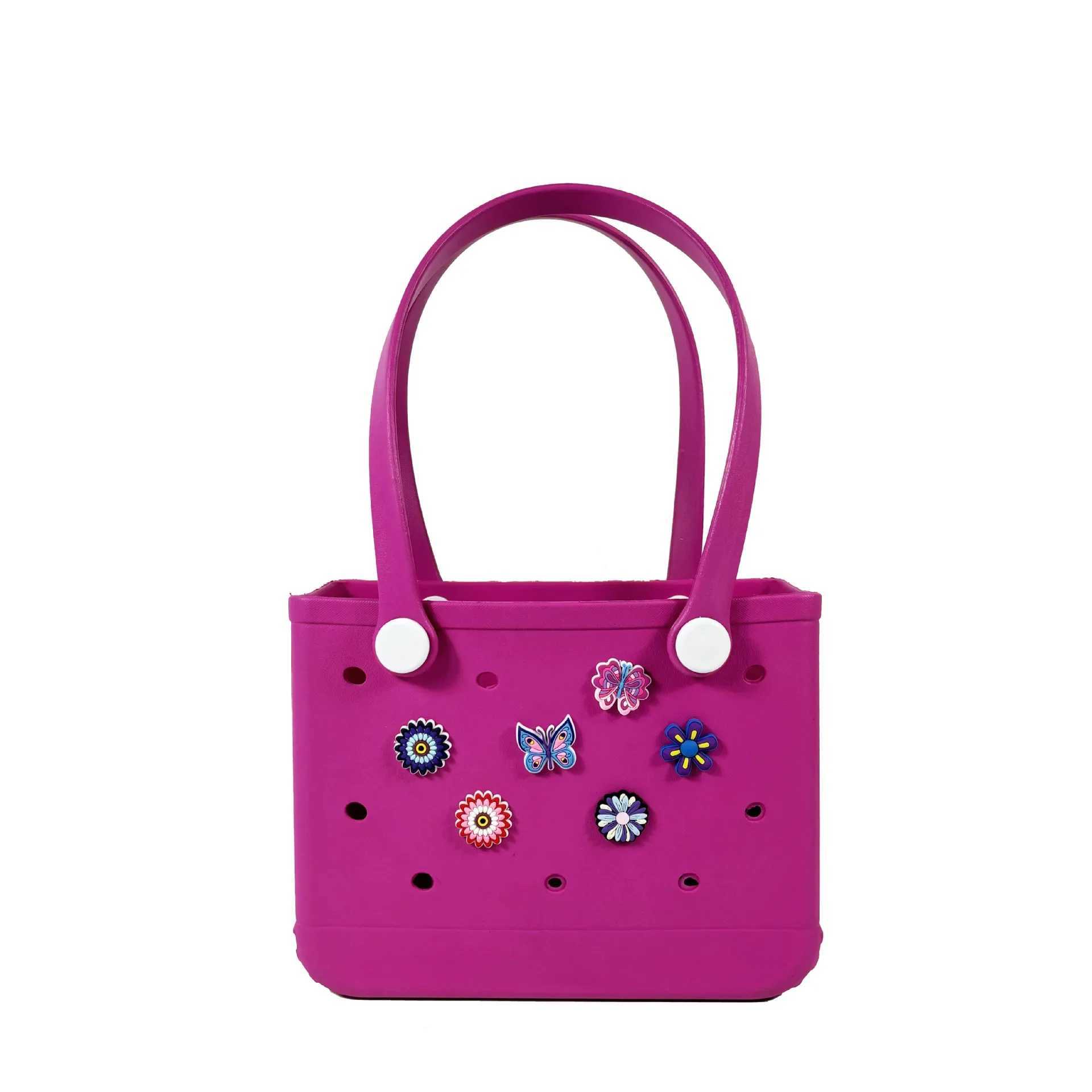 New EVA beach bag outdoor portable perforated bag ultra light storage bag womens commuting handbag W250415