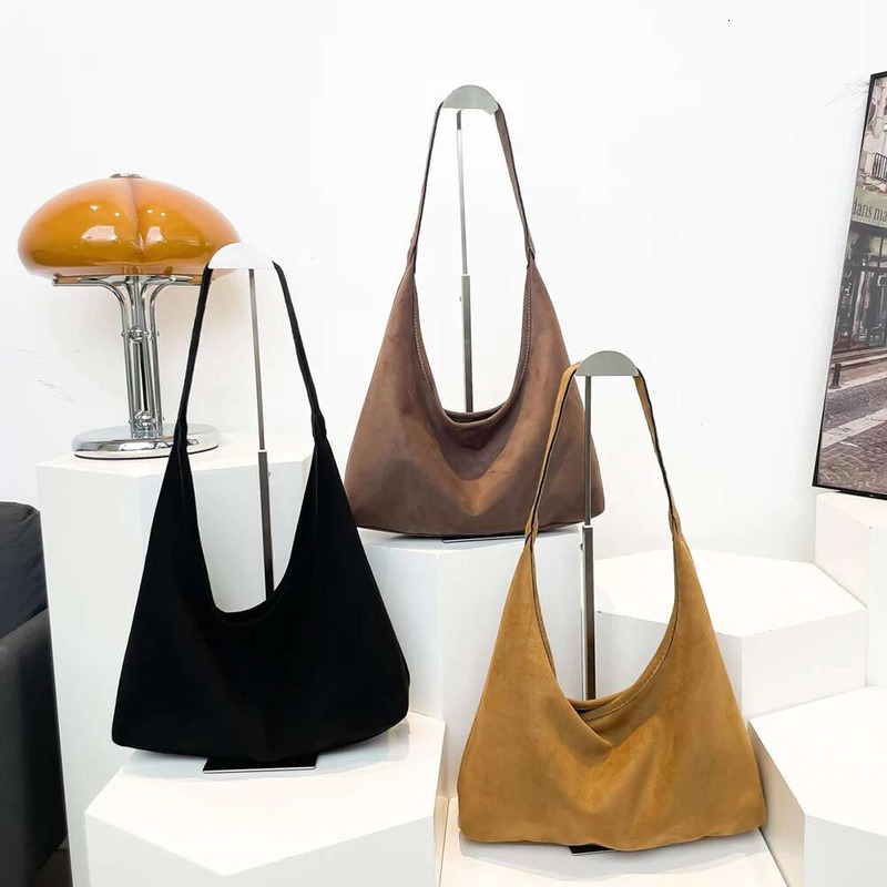 Women Faux Suede Fashion Large Capacity Patchwork Shoulder Designer Tote Handbag Outdoor Travel Bag