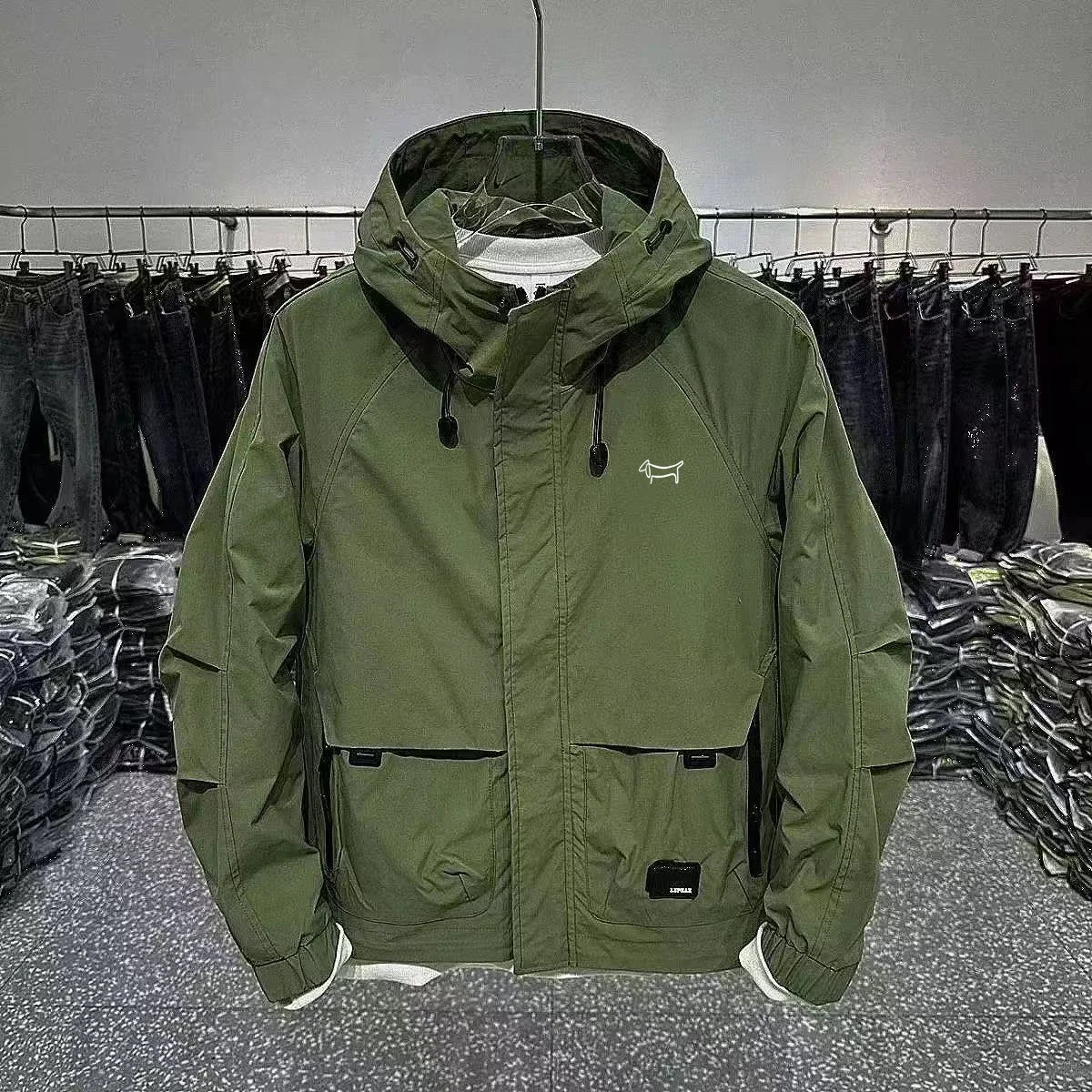 golf jacket mens casual jacket mens high-quality golf jacket fashionable hooded windbreaker 250415