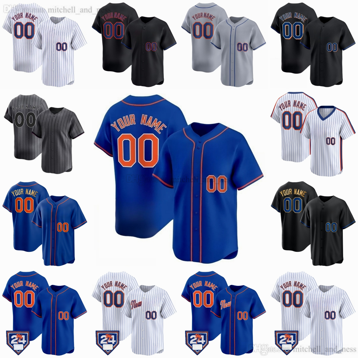 Custom XS-6XL Movie Baseball Lindor Jersey Stitch Diaz Alonso Nimmo Marte McNeil Soto Alvarez Senga Strawberry Hernandez Pizza Jerseys Breathable Sport Shirts