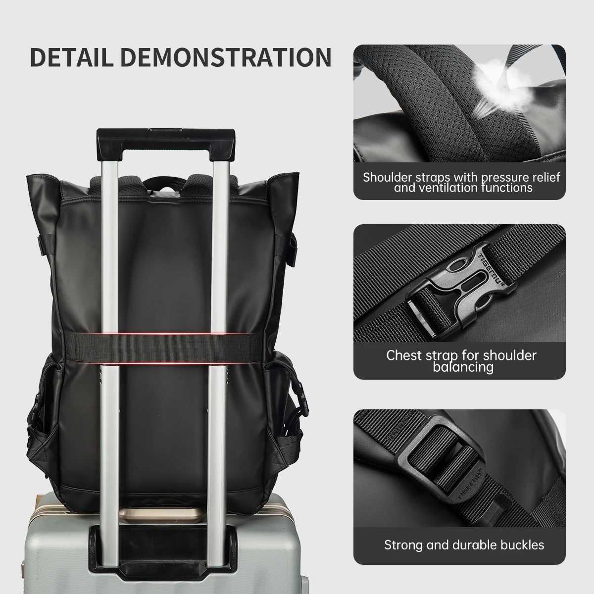 Tigernu Mens Backpack Youth School Backpacks Fashion Cabin Backpack For Men 156inch Laptop Backpacks Travel Mochilas KnapsackW251114
