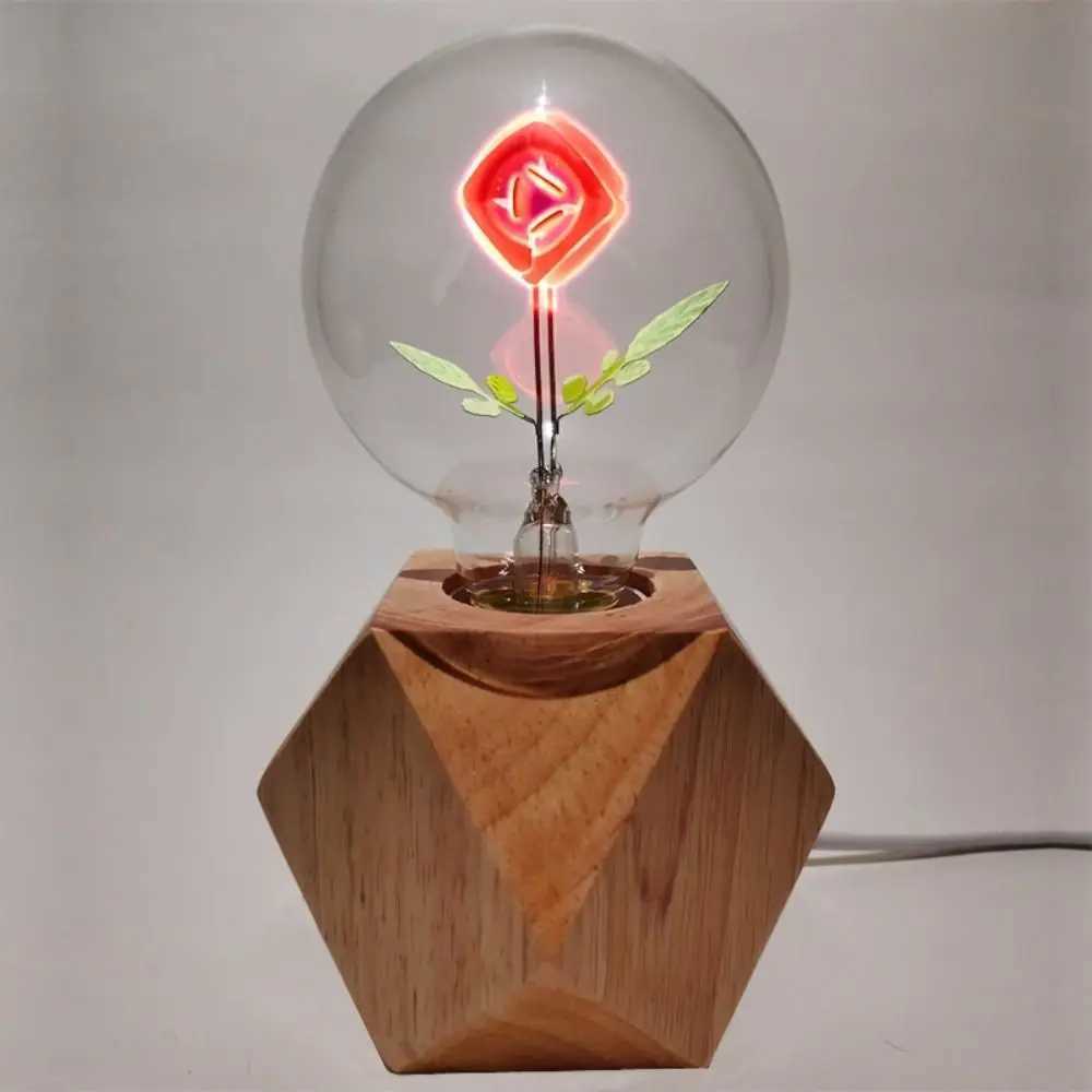 Energy Saving Rose Flame Light Bulb Heart Love Art Light Bulb Sunflower Screw Holder Creative Night Lamp Decoration C251115