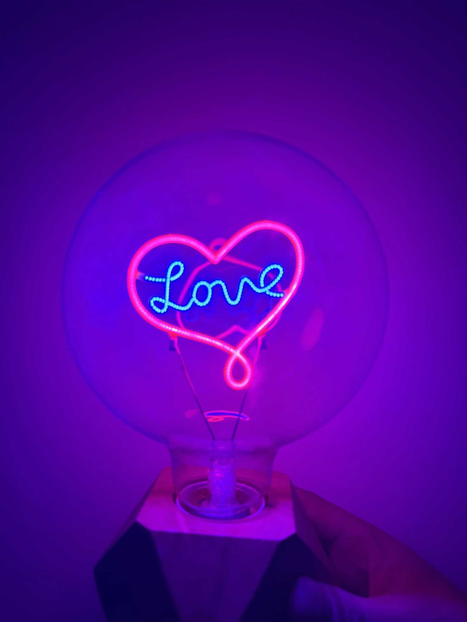 LED Golden G95 G125 LOVE RED Pink 2300K E27 220V 4W 8W Dimmable Filament Bulb Retro Vintage Decorative Lighting Edison Lamp C251115