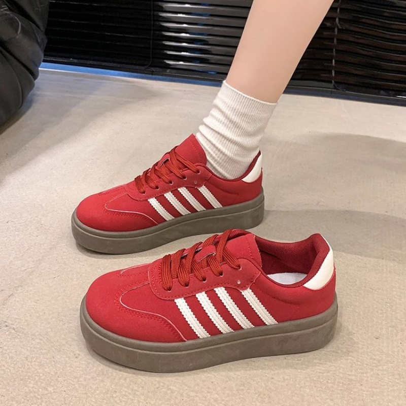2025 popular new design free shipping women shoes flat casual shoes outdoor sports shoes sports shoes size 35-40 black white red