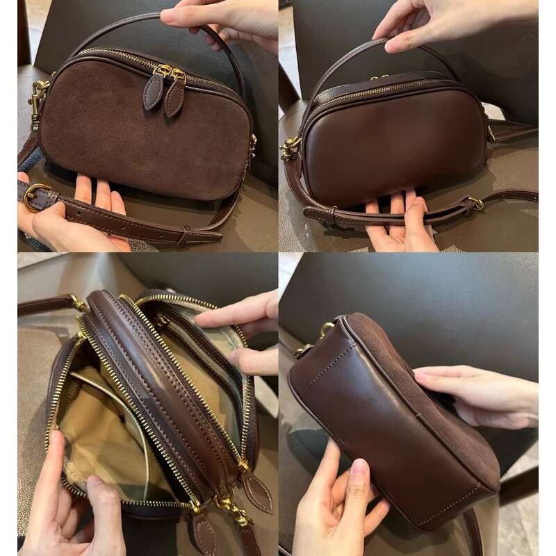 Designer Bag Woman Cowhide Genuine Shoulder Ladies High Quality Leather Handbag Female Fashion Design Crossbody Bag Women