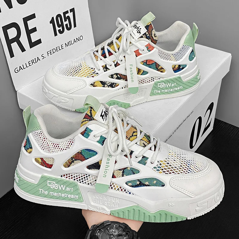 Mens running shoes breathable skateboarding shoes short and comfortable casual sports shoes summer tennis shoes mens shoes 250411