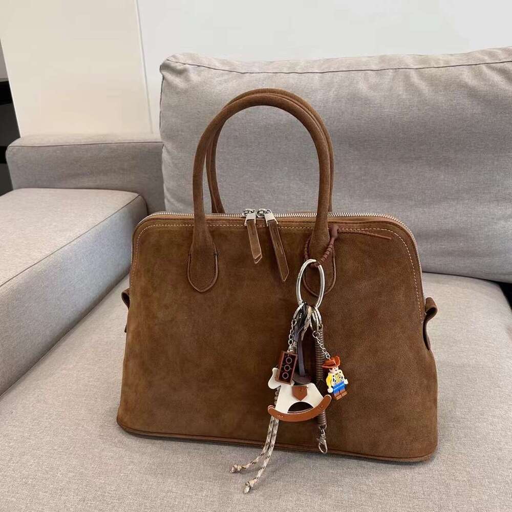 Mm Women's Bags Small Niche Design Simple Commuting Large Capacity Handbag New Versatile Frosted Leather Full Bag For Women