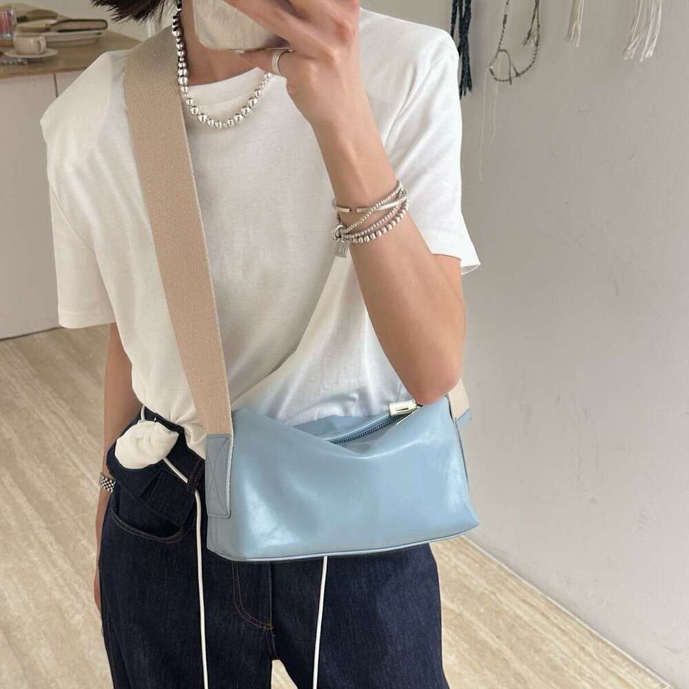 Mm Women's Bags Bag Crossbody Summer Genuine Women's Niche Design Pillow Large Capacity Cowhide Soft Leather Box Bag