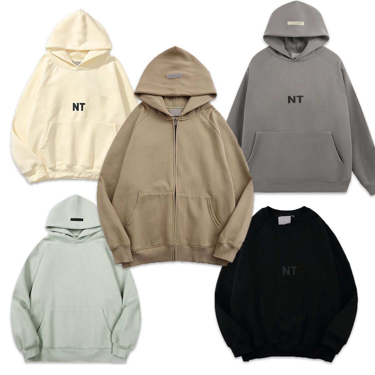 Mens Vintage-Style Zip-Up Hoodie Cotton Blend Oversized Fit Streetwear Pullover Sweatshirt for Casual Wear Z250731