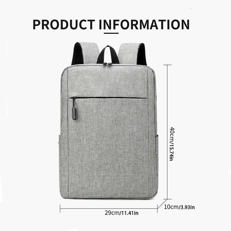Classic Large Capacity Unisex Backpack Simple Lightweight Multifunctional Leisure Backpack Commuting Backpack Computer BagW251114