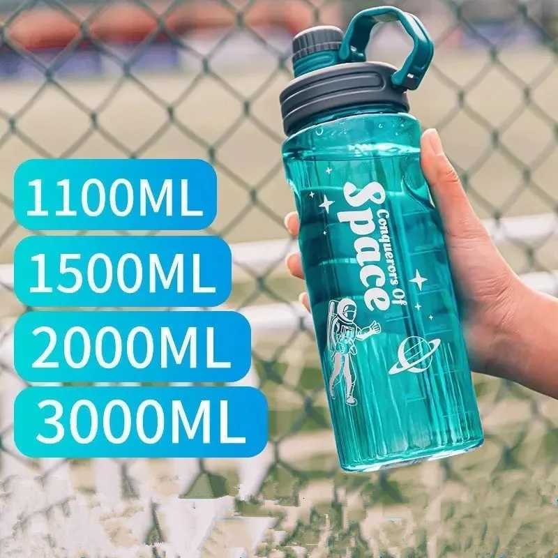 Extra-Large Capacity Plastic Water Bottle Portable Outdoor Sports And Fitness Travel Cup 1100 ml / 1500 ml / 2000 ml / 3000 mlW251114