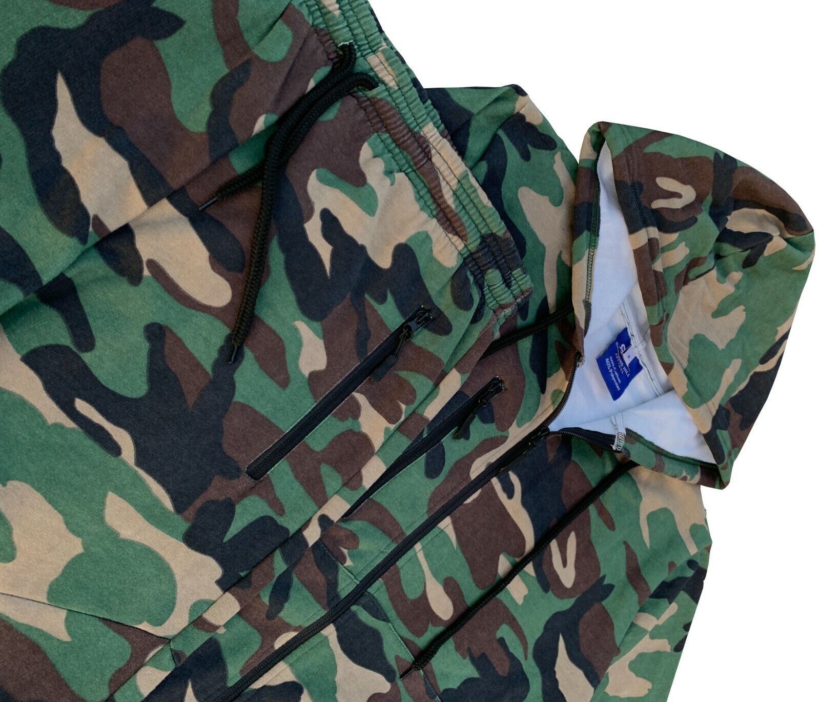 Camouflage Men's Sweat Jogger Soft Fleece suit & Bottom Outfit Med to 5XL &