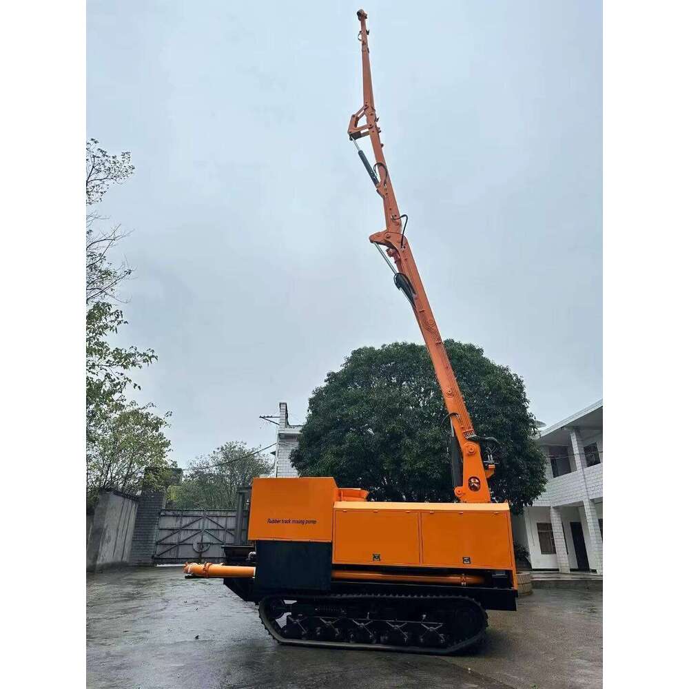 Crawler-Style Concrete Mixing Pump for Heavy-Duty Construction Sites