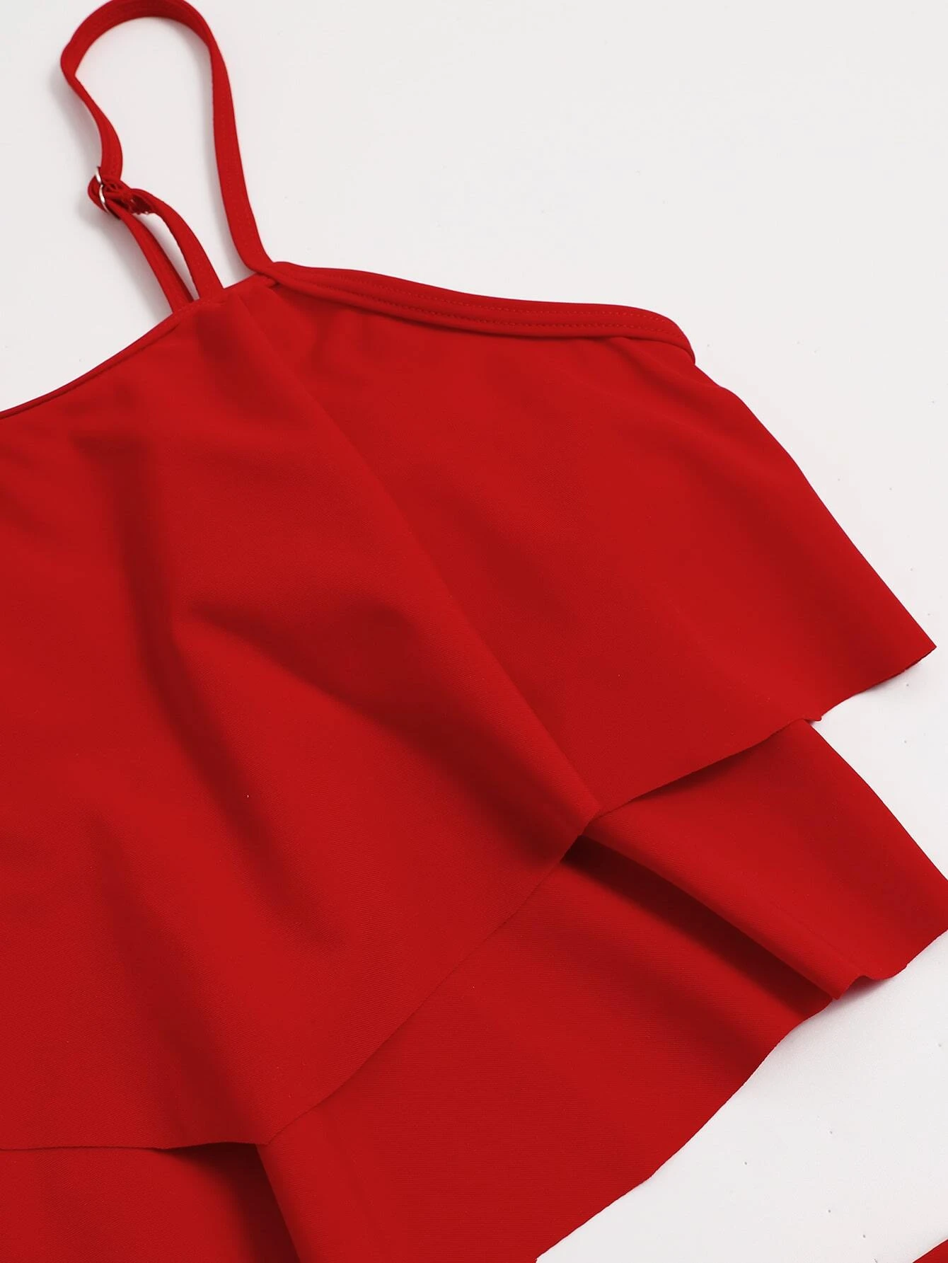 Womens Swimsuit The Hem Of The Skirt Is Wrinkled High Waist Modify The Waist Strappy Shoulder Straps