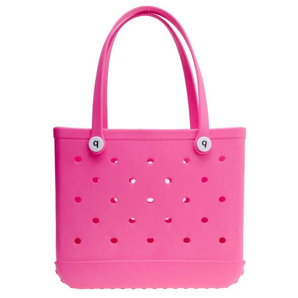 Sturdy stylish durable waterproof beach bag fashionable rubber handbag beach boat swimming sports shopping portable W250415