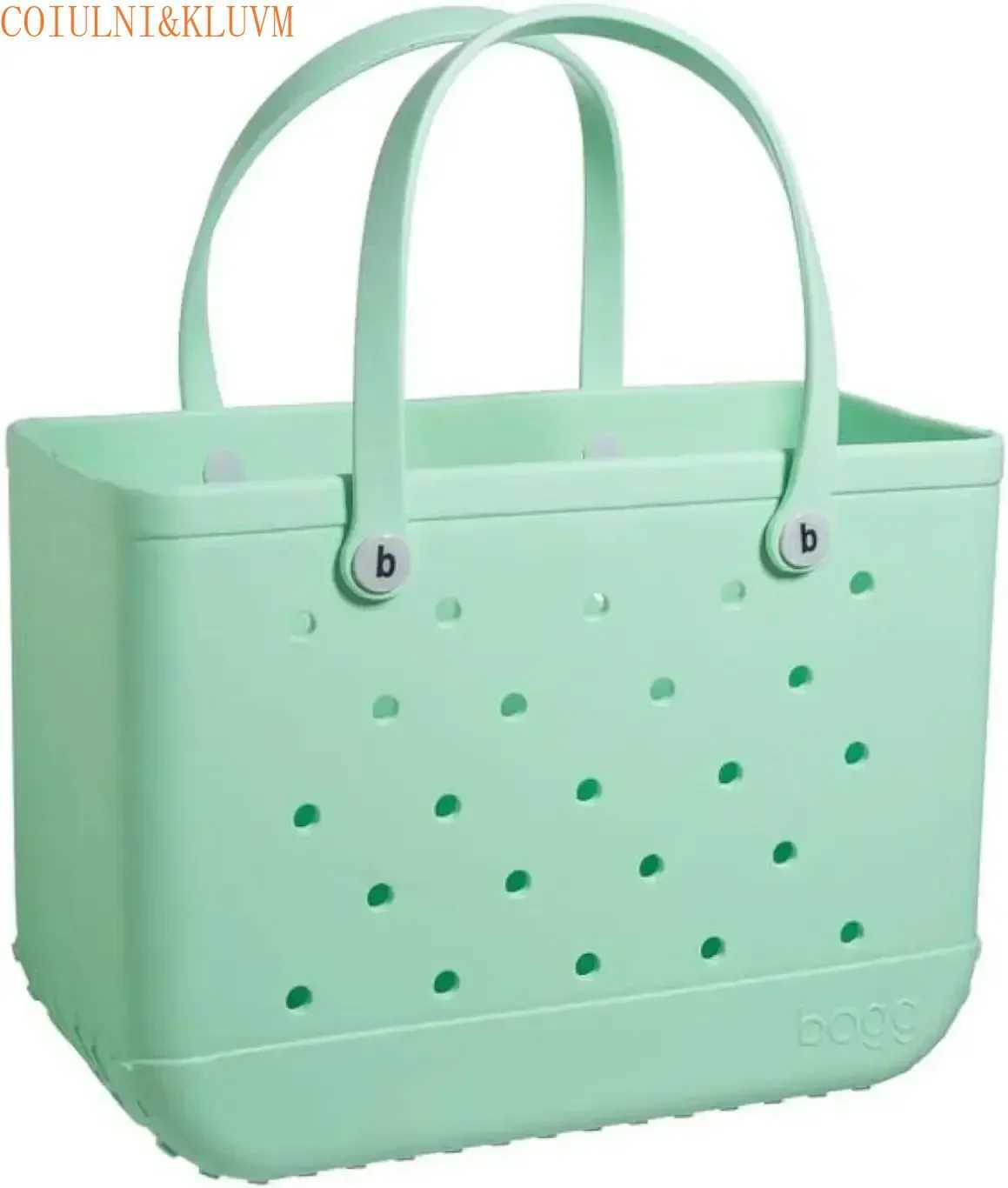 (COIULNI KLUVM) EVA Laundry Basket Original X Large Waterproof Washable Tip Open Handbag Suitable for Beach Swimming Pool Sports W250415