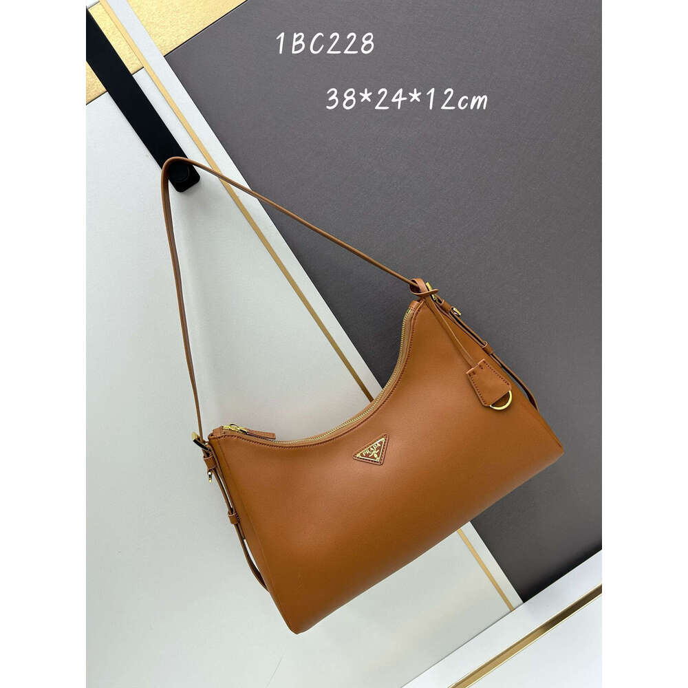 New P Home Crescent Leather Hobo Vintage Aimee Underarm Large Capacity Handheld Single Shoulder Diagonal Cross Women's Bag