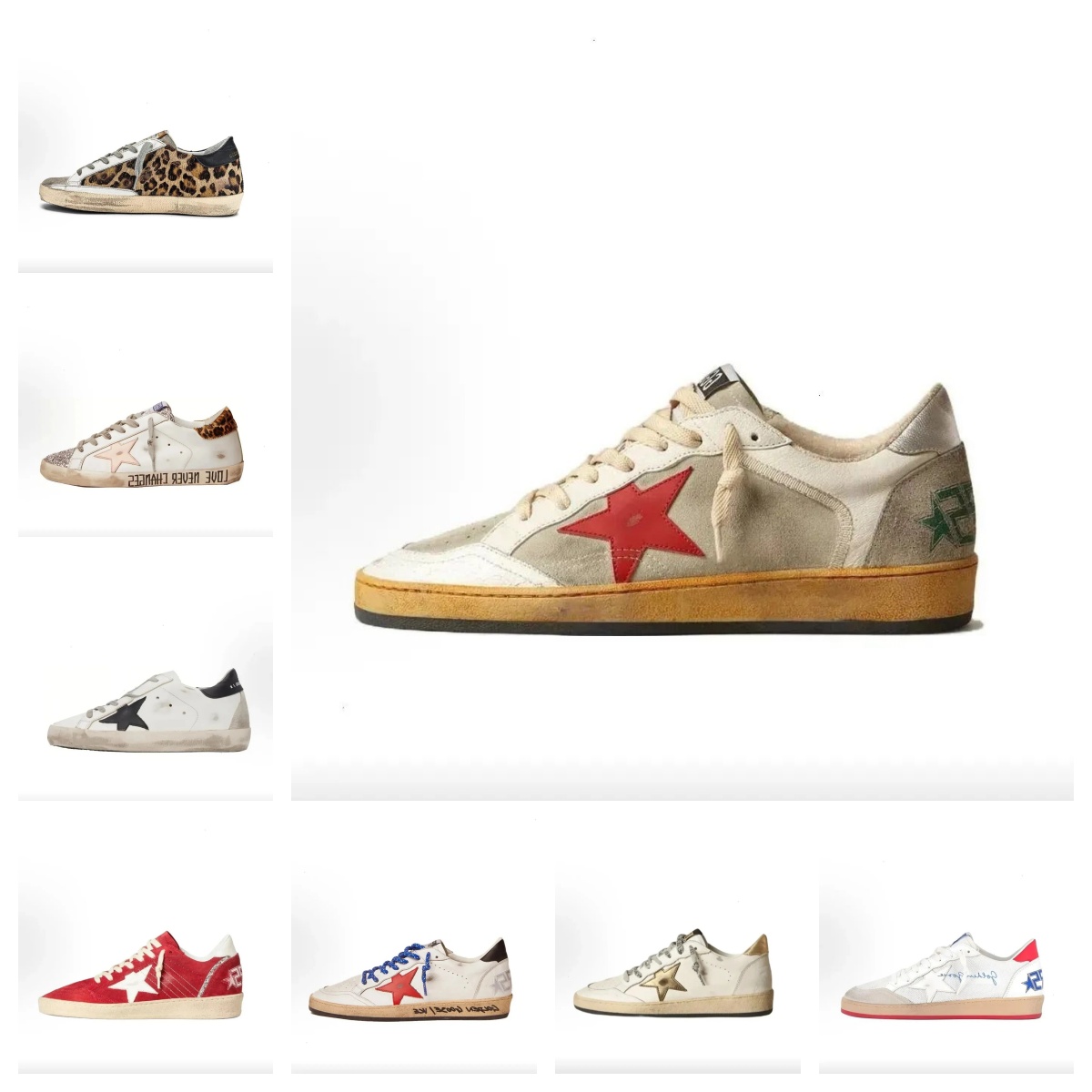 Golden Goods Designer Brand Men Women sneakers Ball Star Shoes Dirty shoes Classic Casual star shoes old school Sneakers do-old Italy Trainers Size 34-48 Free Shipping