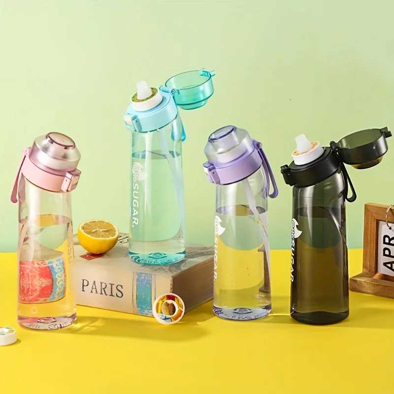 Air Flavored Water Bottle Scent Up Water Cup Sports Water Bottle For Outdoor Fitness Fashion Water Cup With Straw Flavor PodsW251114