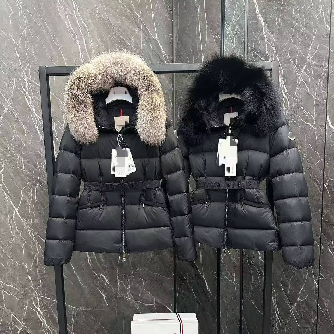 2025 Winter Womens Waterproof Stand Collar Short Waist-Cinching Down Jacket New White Goose Pearl Glossy No-Wash Coat Slim