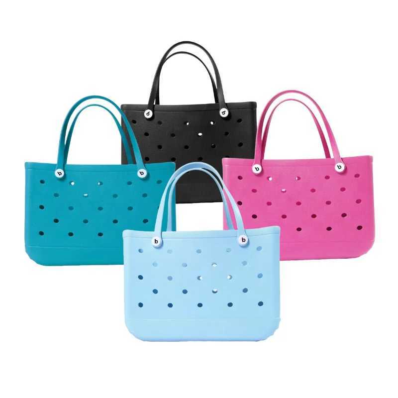 XL Beach Burger Bag Silicone Storage Basket Travel Jelly Handbag Womens Picnic Basket Crocodile Handbag Shopping Handbag W250415