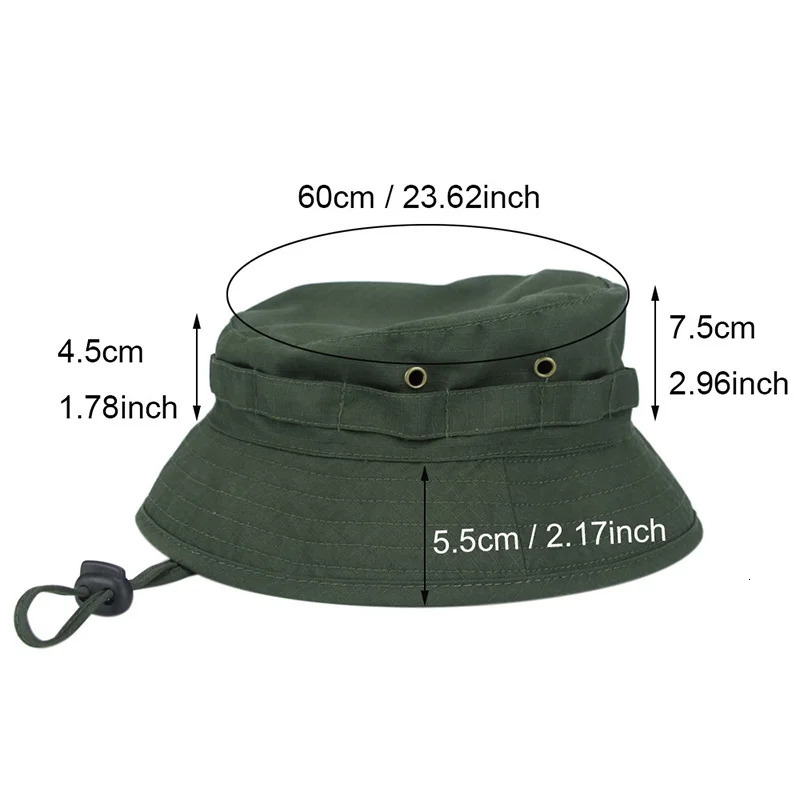 Camouflage Boonie Hat Outdoor Hiking Fishing Hunting Camouflage Bucket Hat Set Travel Summer Beach Hat Men and Women 250409