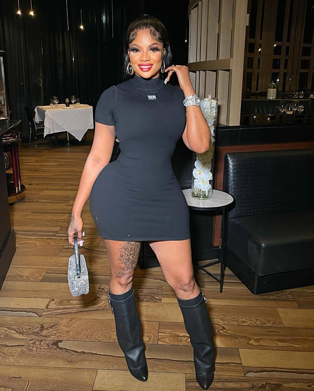 Dresses for Women Designer Elegant High Waist Bodycon Mini Dress Women Fashion Round Neck Short Sleeve Chic Y2k Summer Streetwear