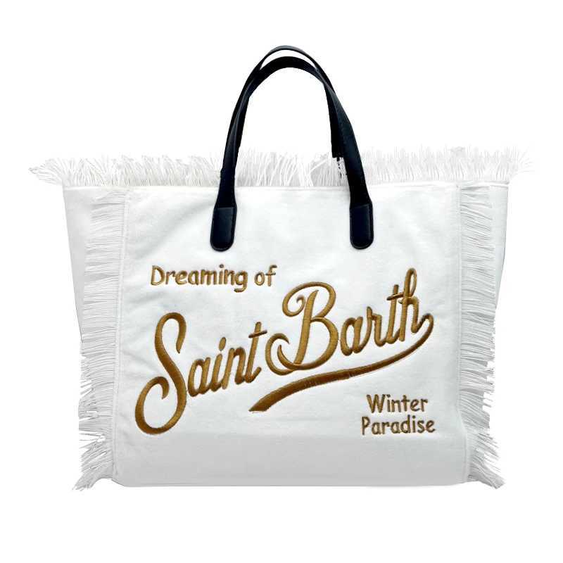 Womens casual handbag luxury large canvas bag new denim handbag plush towel shopping bag Tassel designer grass beach bag W250415